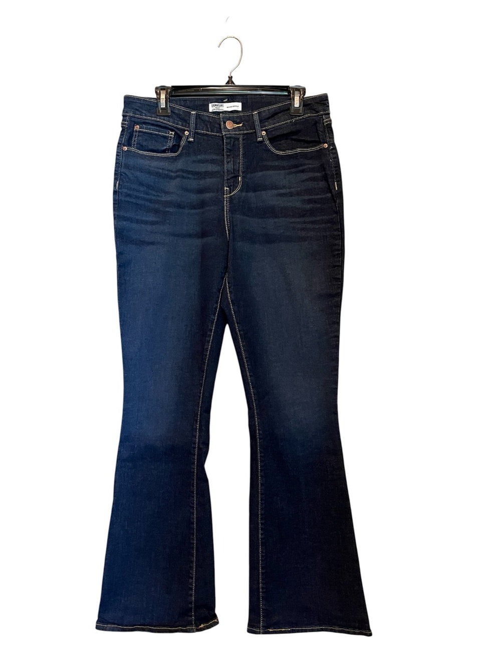 Signature Mid-Rise Bootcut Jeans